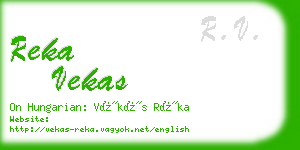 reka vekas business card